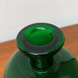 Vintage Kluk Kluk Bottle in Danish Green Glass from Holmegaard, 1970s