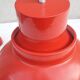 Red metal pendant light