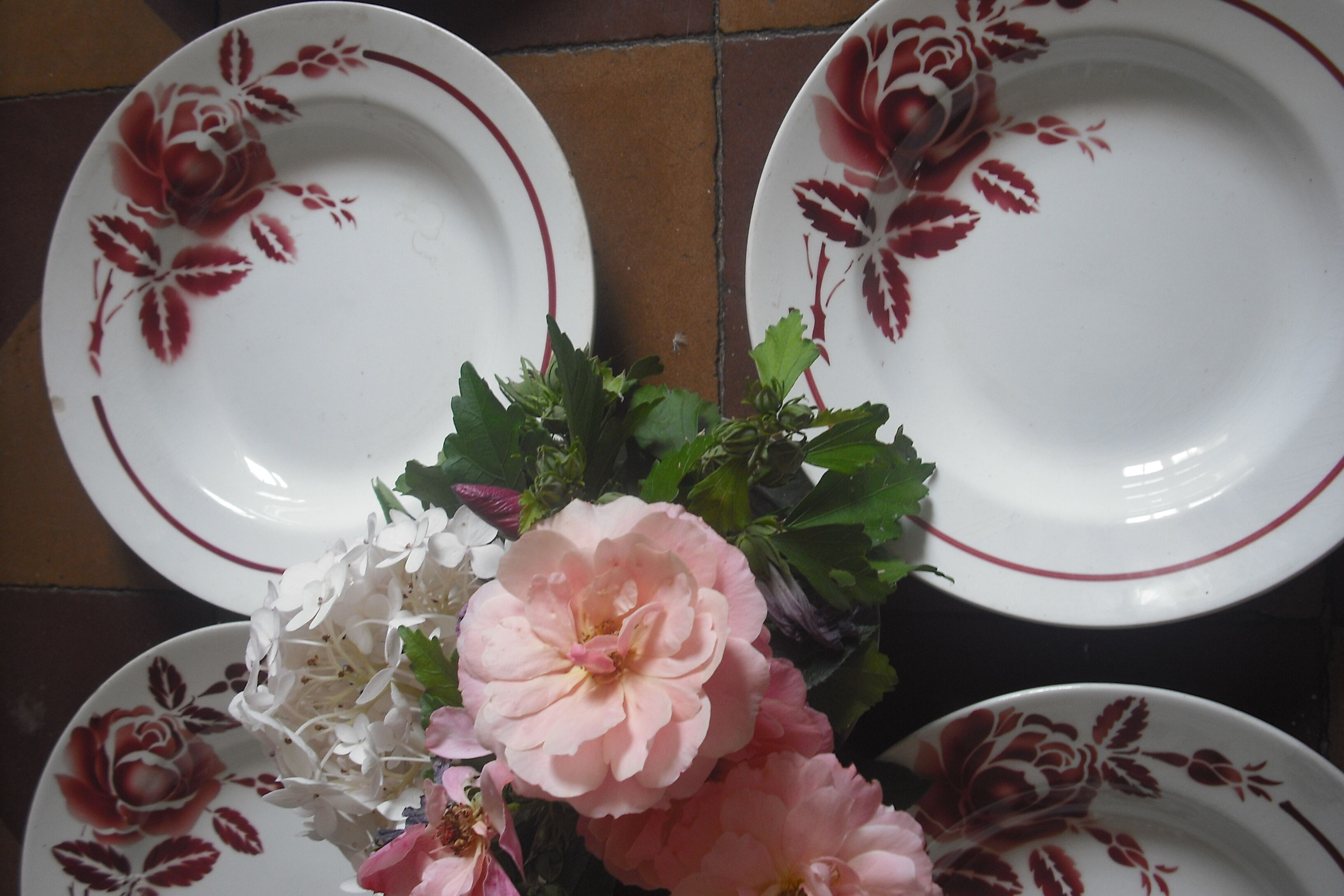 10 deep plates and 1 sink