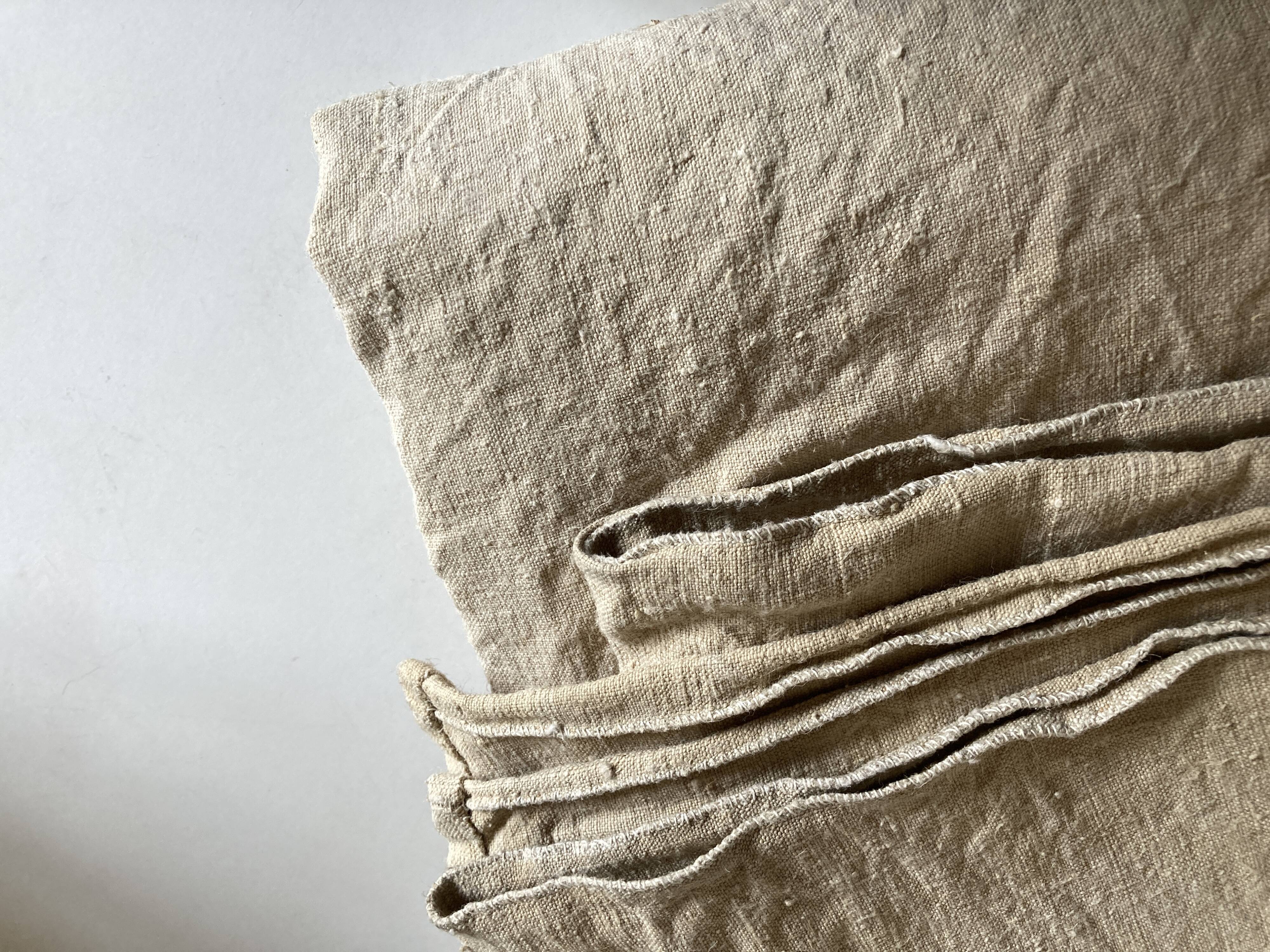Nappe de réserve en chanvre brut 19e 240cm