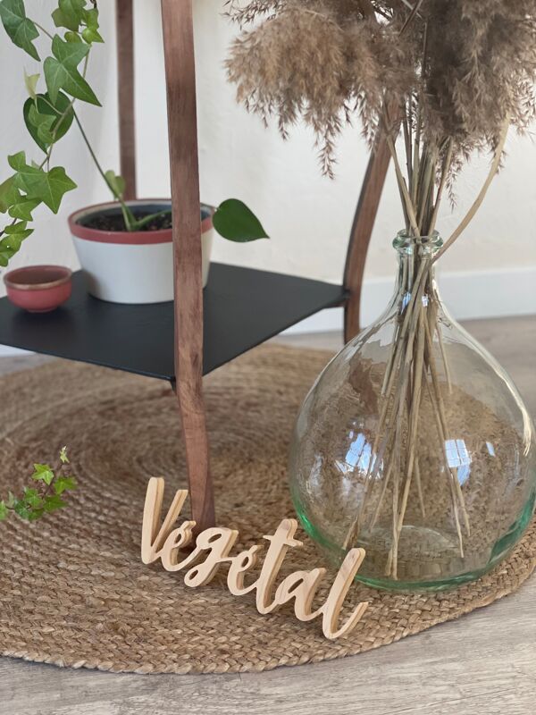 Sellette noir et bois