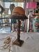 Mushroom lamp in glass paste and bronze Art Nouveau