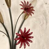 Paire d'appliques fleurs vers 1950