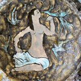 Enamelled stoneware dish Martine Le Pétillon Quimper