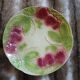 2 antique dessert plates in majolica