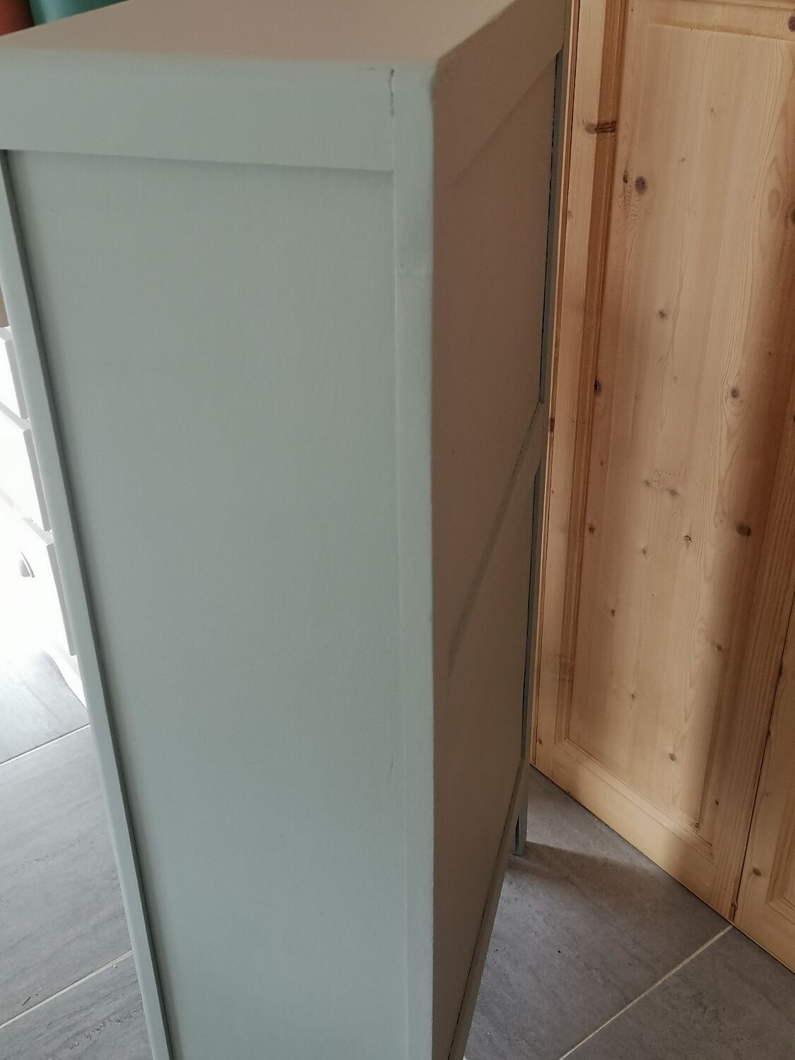 Chiffonnier vintage vert de gris
