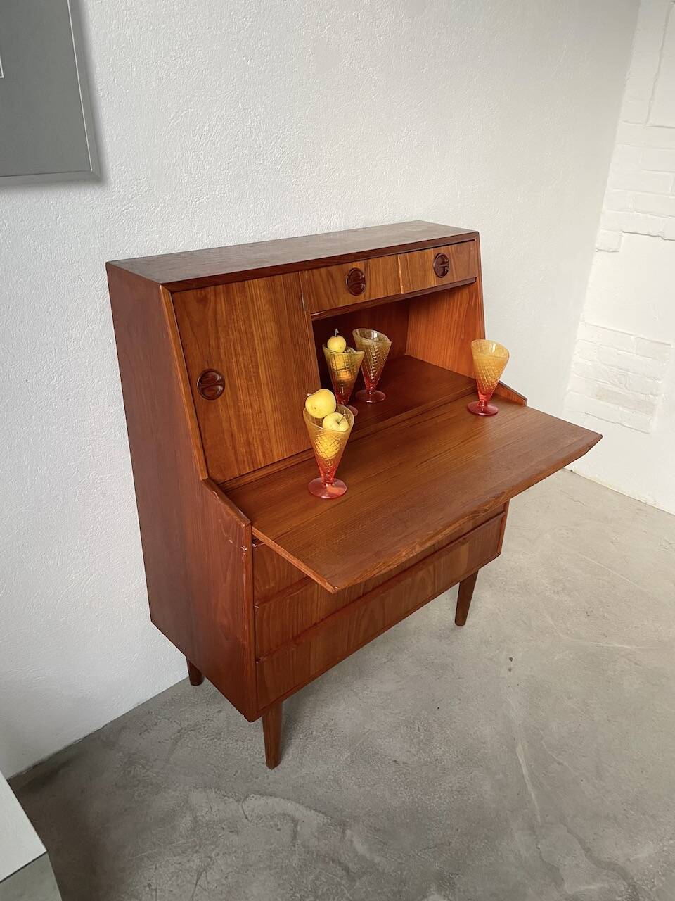 Danish teak secretary from the 60s