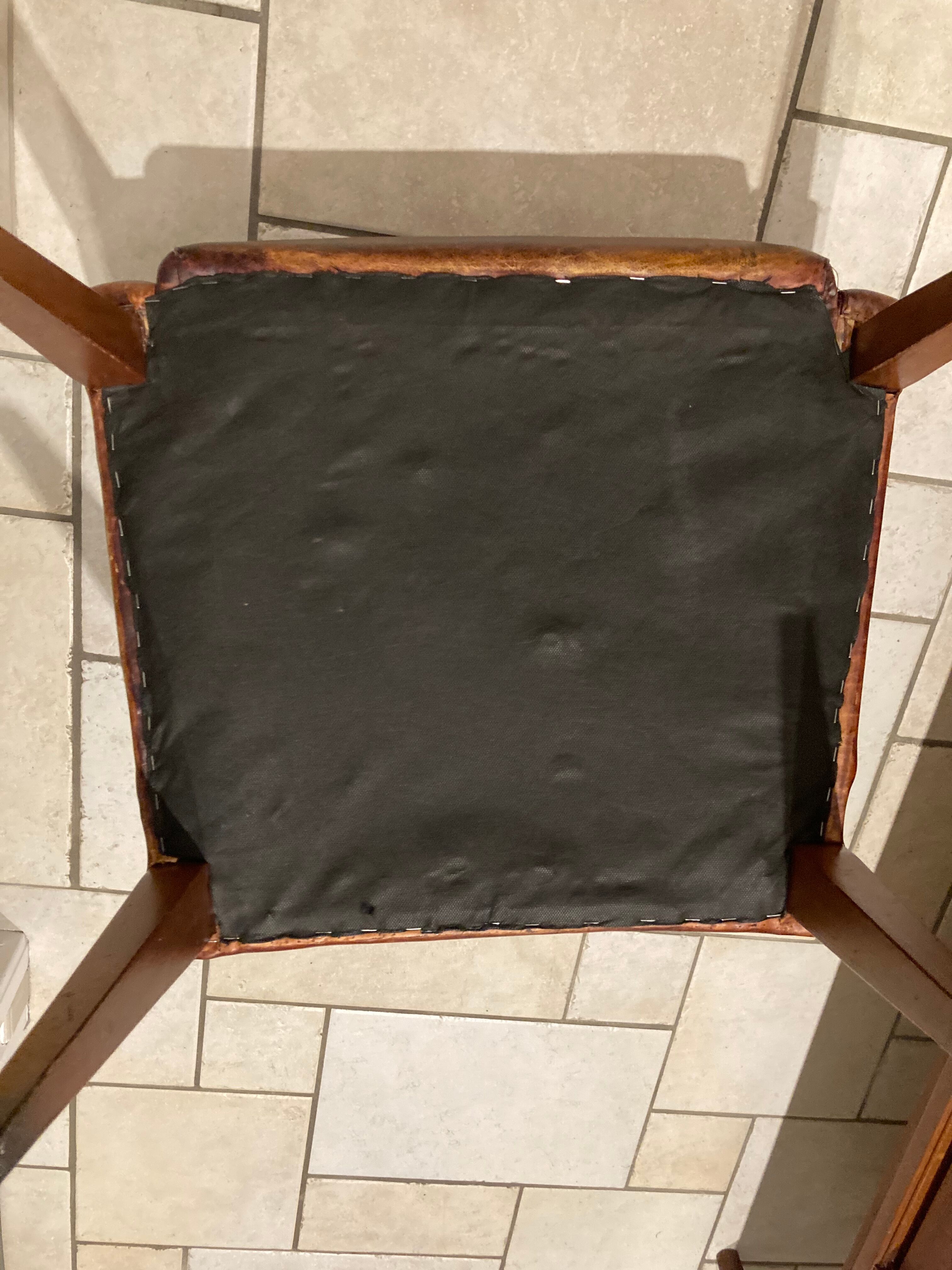 Leather armchair