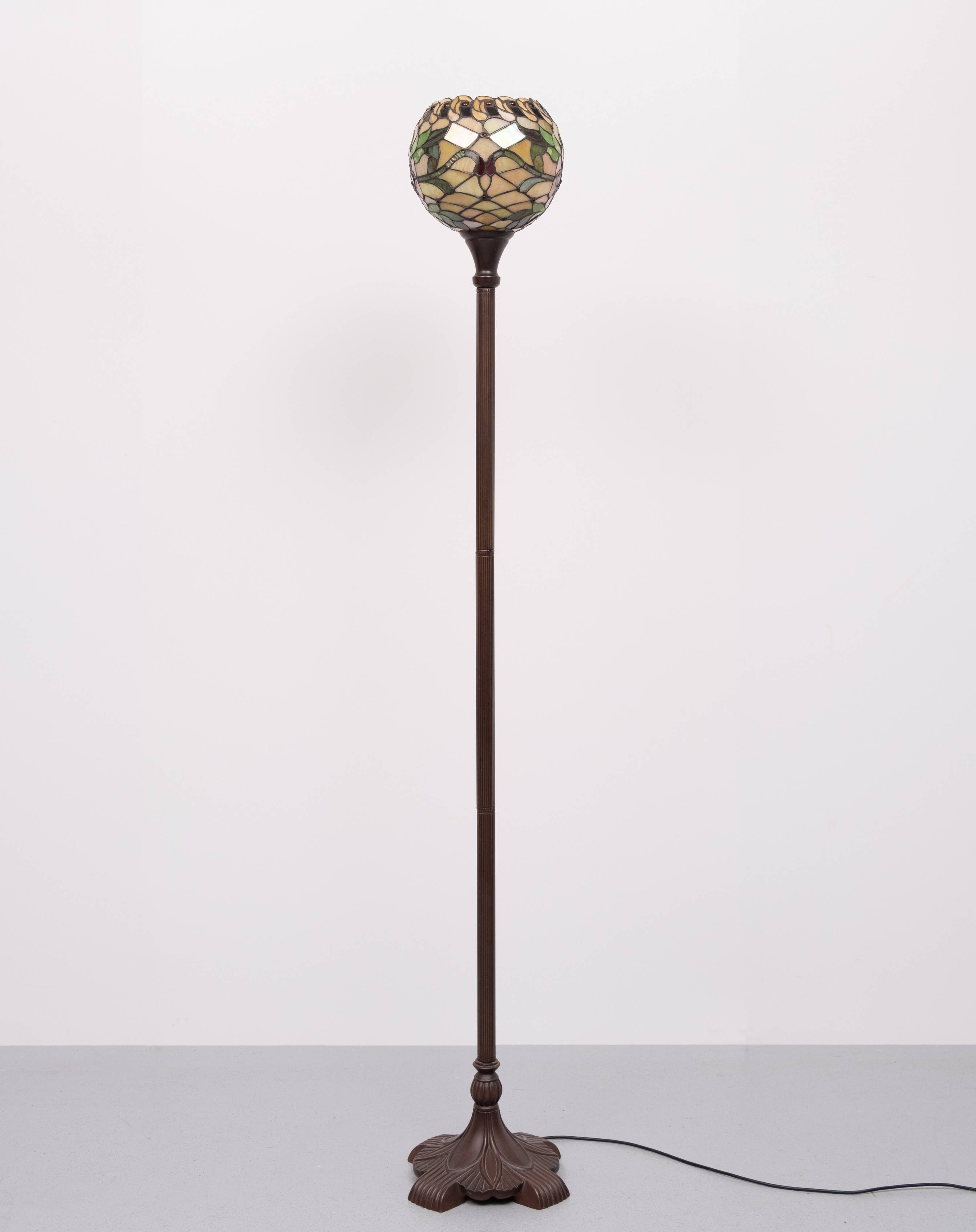 Tiffany & co style floor lamp 1990s France