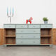 Enfilade en pin, design danois, années 1970, production: Danemark