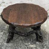 Raw wood coffee table