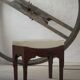 Early 20th-century mahogany vanity stool, made by a Danish cabinetmaker.