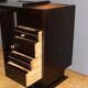 Mahogany art deco desk or console