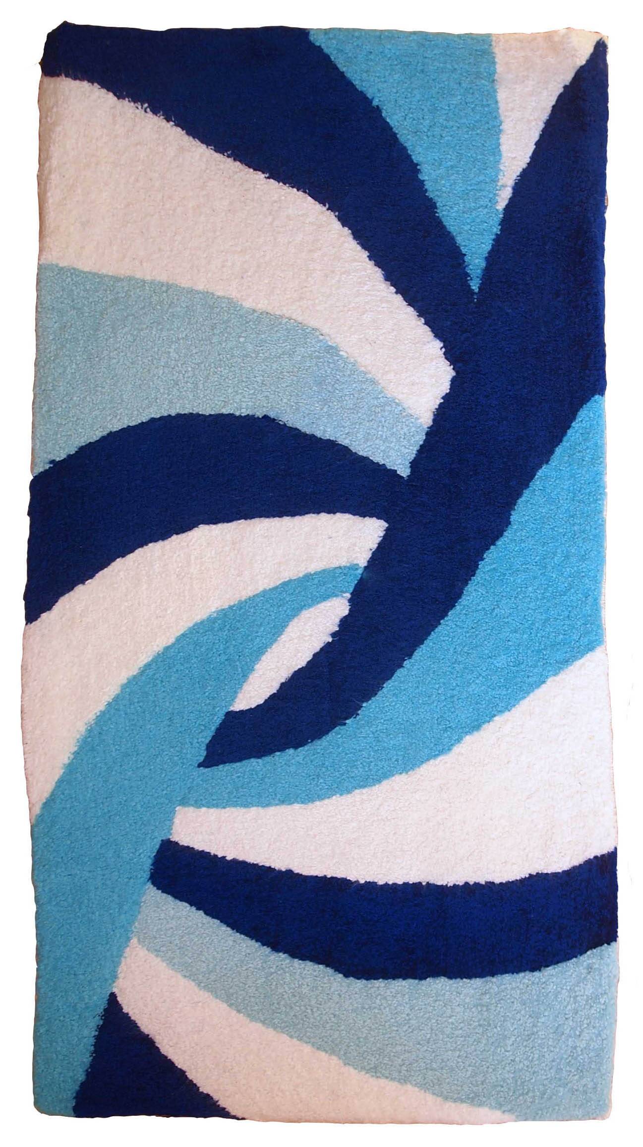 Tapis Contemporain ORA Hooked en Laine (74cm x 143cm), Édition Unique