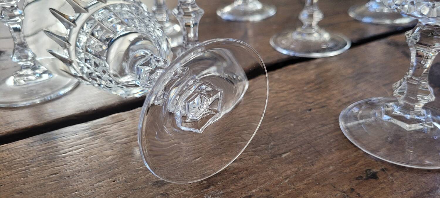 50s crystal glasses