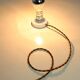 Vintage modernist stainless steel wall or table lamp