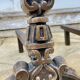 Paire de CHENETS Laiton Massif VINTAGE