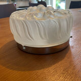 Art Deco pressed glass ceiling light Lumisec