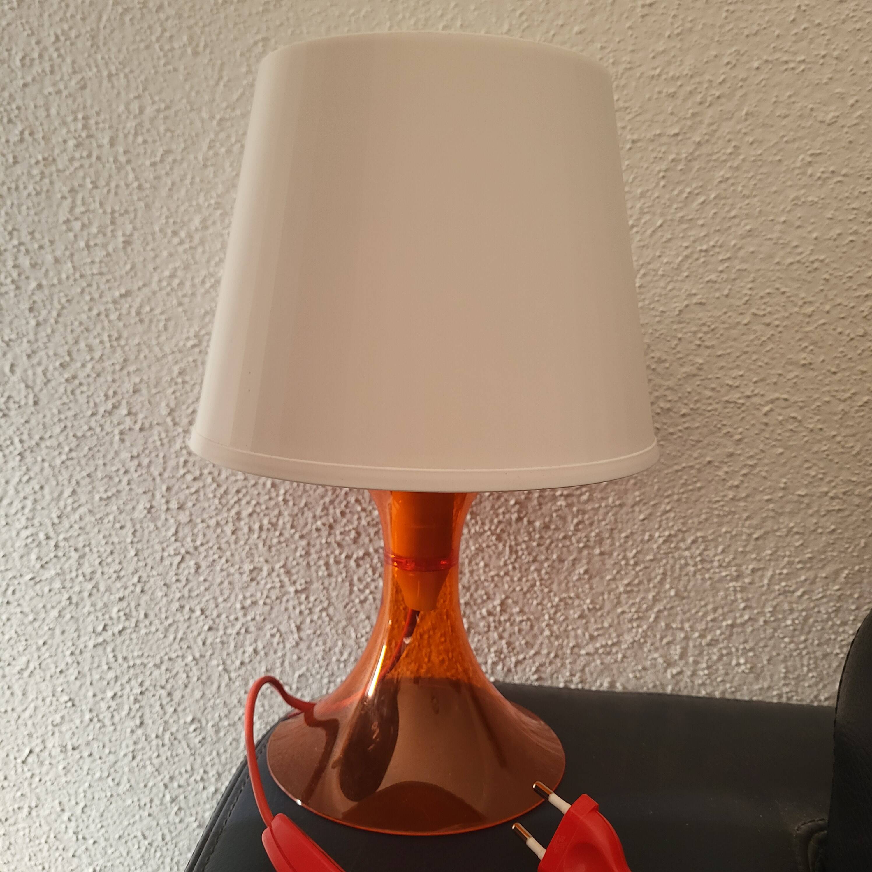Lampe Lampan orange pop ikea vintage