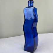 Grande bouteille bleu cobalt