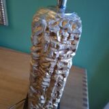 Vintage 80's lamp in gold metal