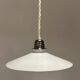 Smooth white opaline pendant light