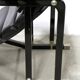 Black leather chaise longue, Eileen Gray design, 1927, France, circa 1975.