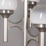 Lampadaire vintage années 70 à trois lumières en verre, design sciolari