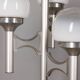 Lampadaire vintage années 70 à trois lumières en verre, design sciolari