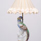 Porcelain Pheasant Table Lamp Germany 1950s