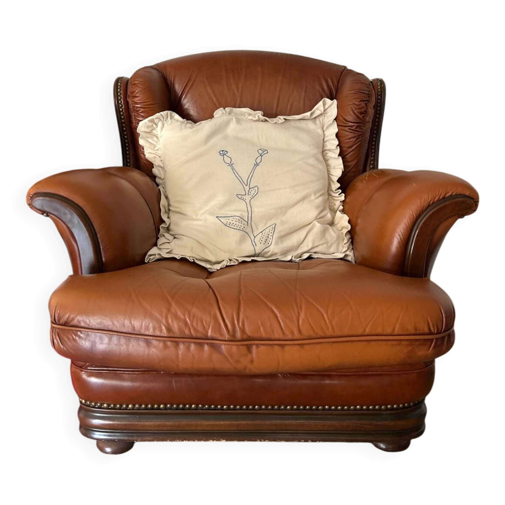 Fauteuil en cuir