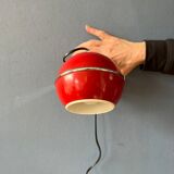 Red space-age eyeball wall lamp