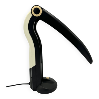 Vintage Toucan desk lamp black by H. T. Huang for Lenoir