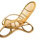 Curved bamboo and rattan armchair in Italian style by Roberti from the 1960s.