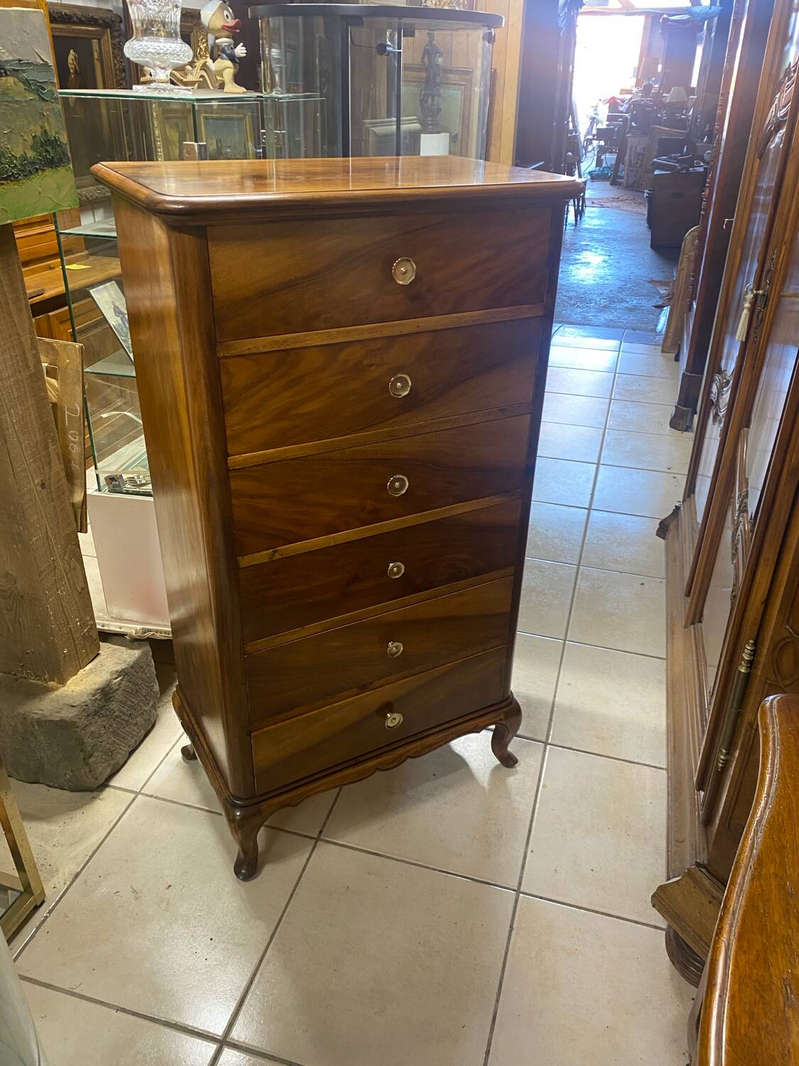 Chiffonnier vintage en noyer