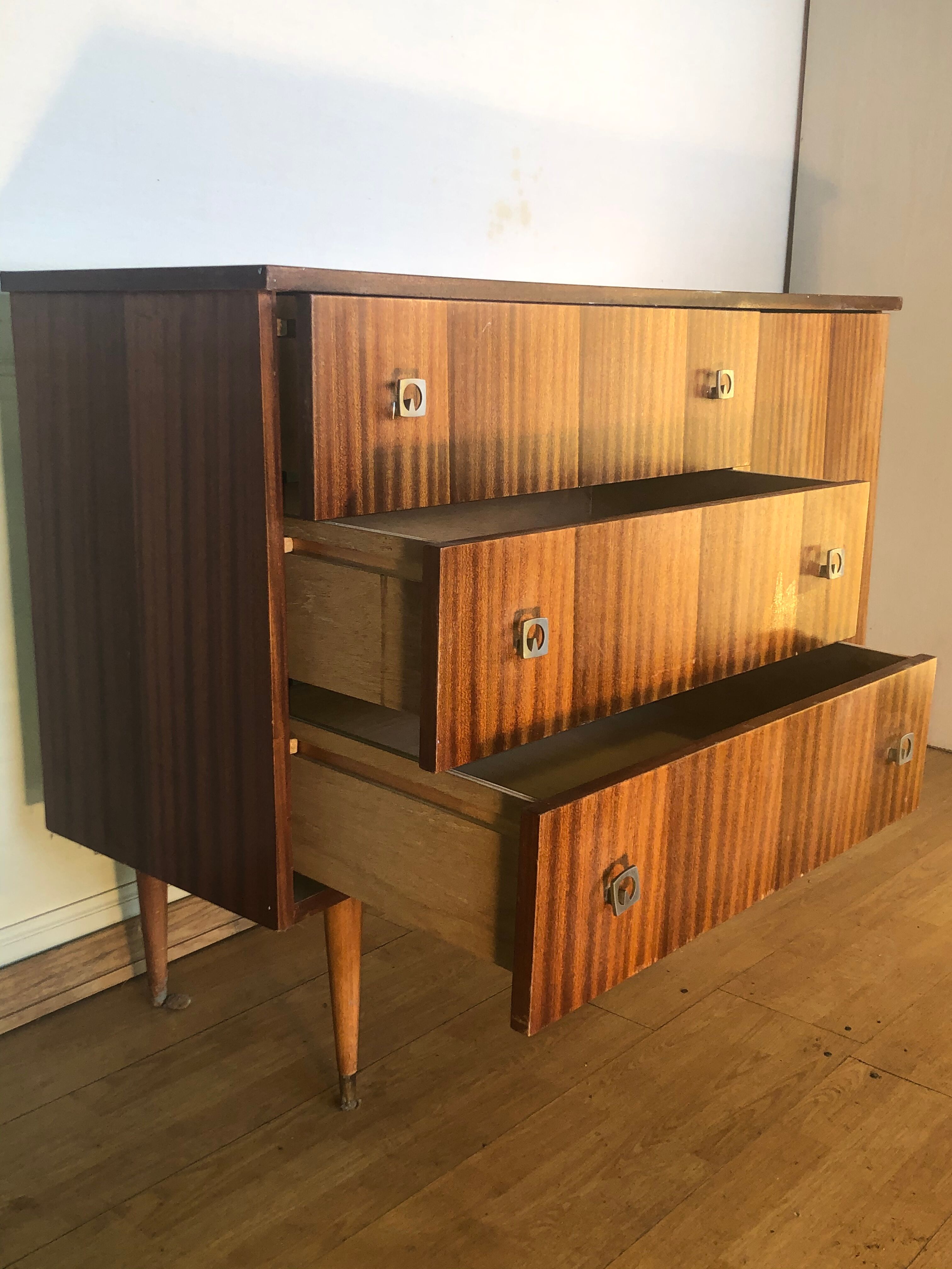 Little vintage buffet. Drawer and shelves