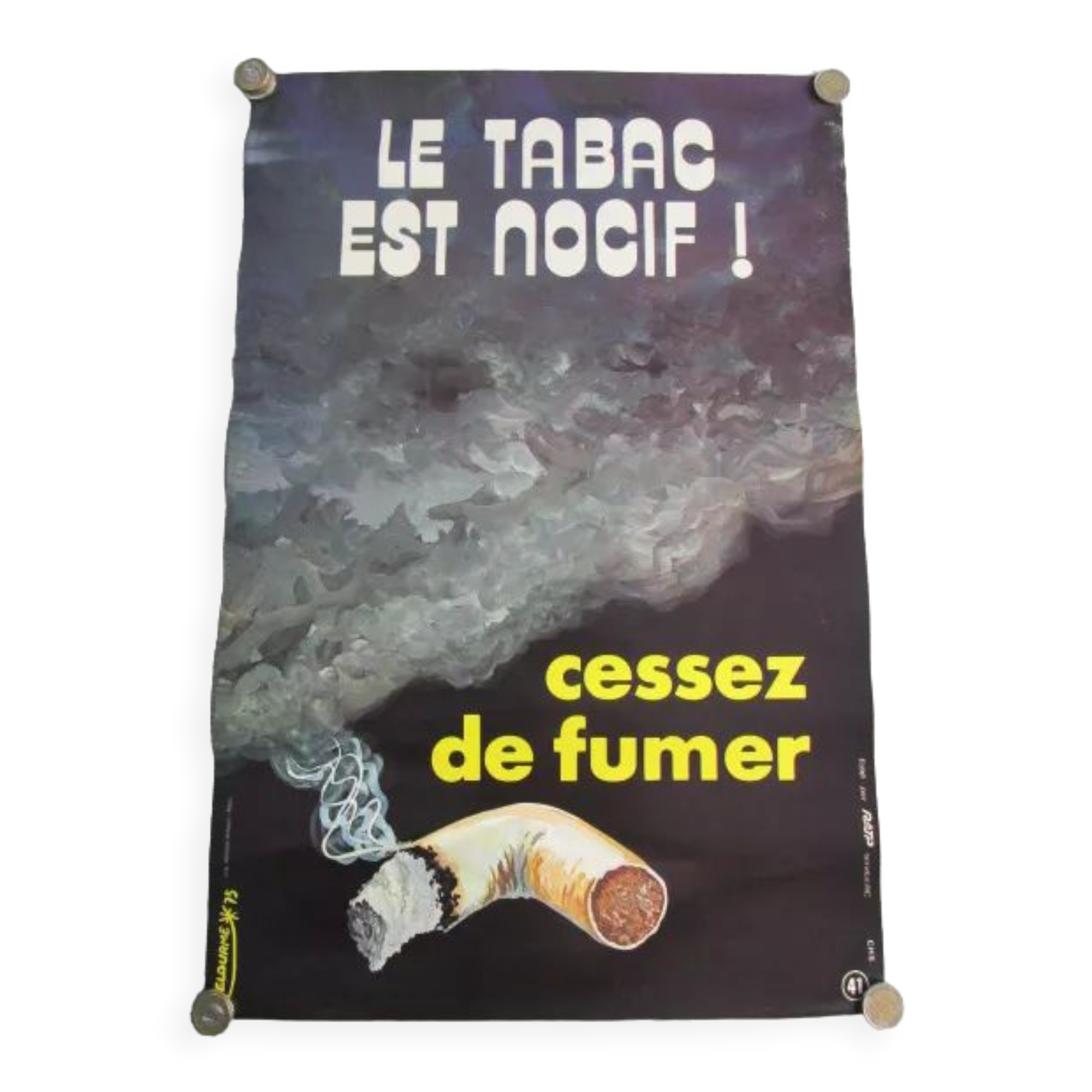 Poster ratp old delourme-against smoking-60x40