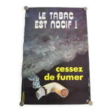 Affiche ratp ancienne delourme-contre le tabagisme-60x40