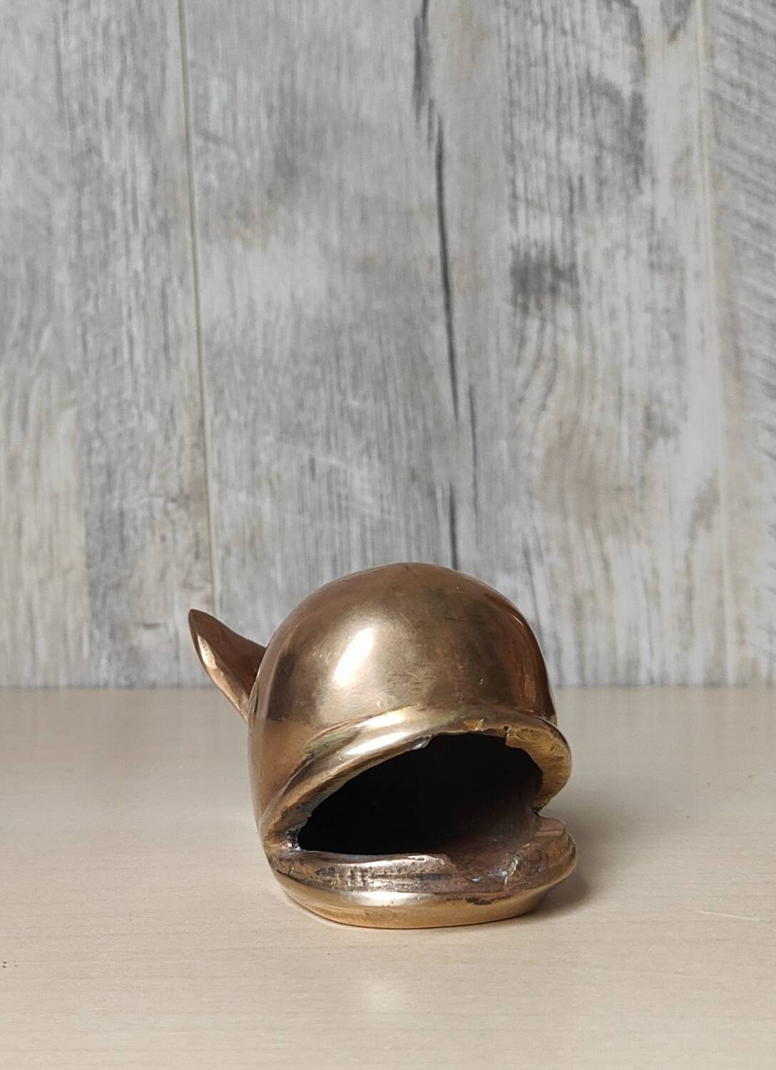 Brass whale ashtray