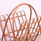 Mid century rattan magazine rack by Jan Kalous for ÚLUV, 1960´s, Czechoslovakia