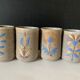 4 ceramic mugs