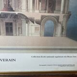 Framed architectural litho