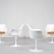 Set of 4 Tulip armchairs by Eero Saarinen for Knoll International - 1960s