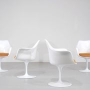 Set of 4 Tulip armchairs by Eero Saarinen for Knoll International - 1960s