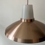 Suspension scandinave du milieu du siecle en métal chromé rose, design 1970