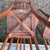 serie de 7 chaises de bistrot monobloc