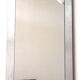 Vintage 90s rectangular bent/brushed aluminum mirror