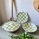 Set of three serving dishes, Moulins des Loups, model "Tablecloth"