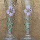 Paire de vase signés - Legras, décor floral - vers 1900
