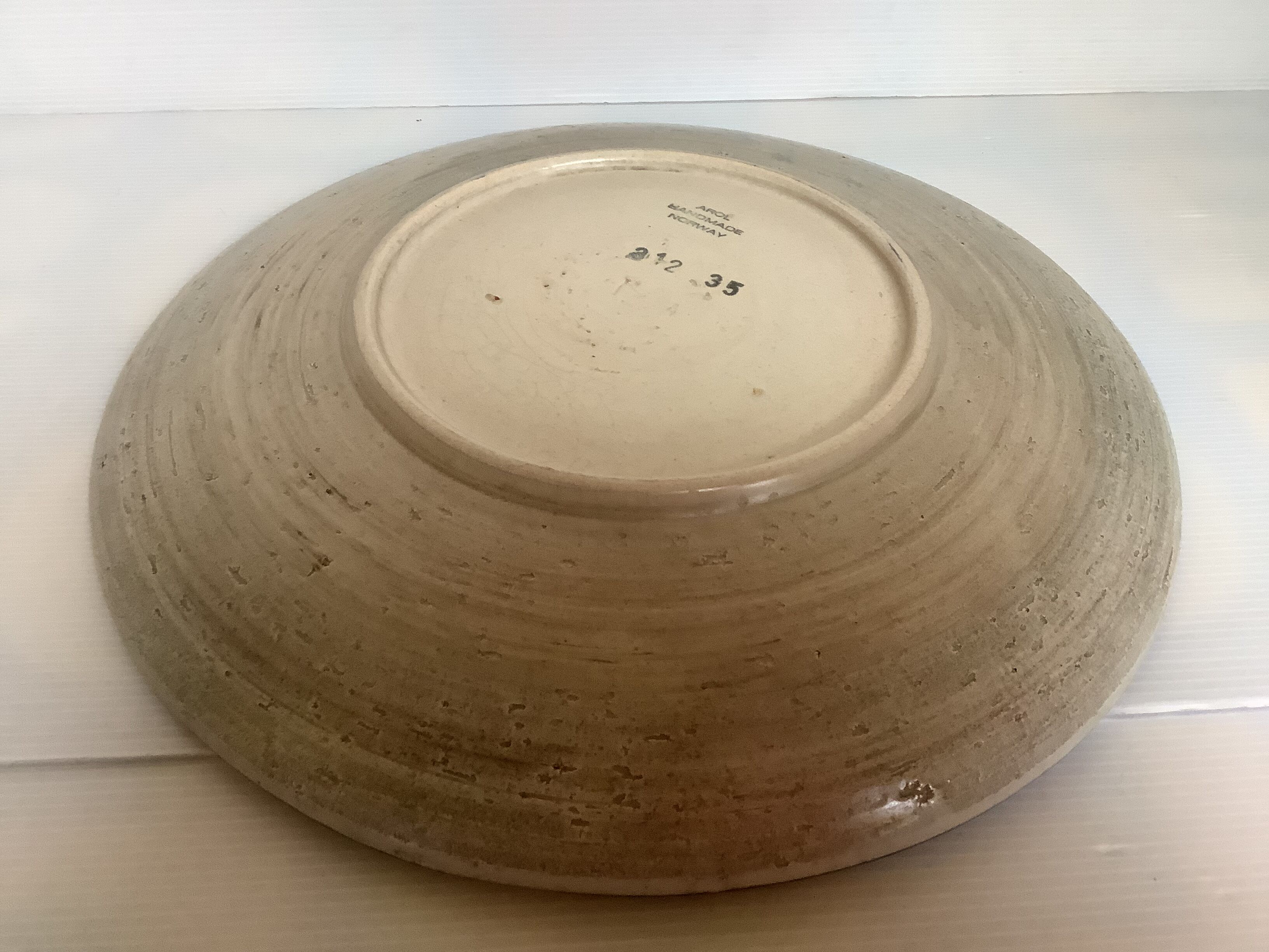 Blue cobalt ceramic dish arol norway